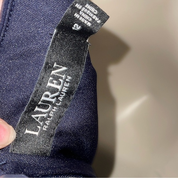 Formal Navy Blue Ralph Lauren Dress - Picture 3 of 3